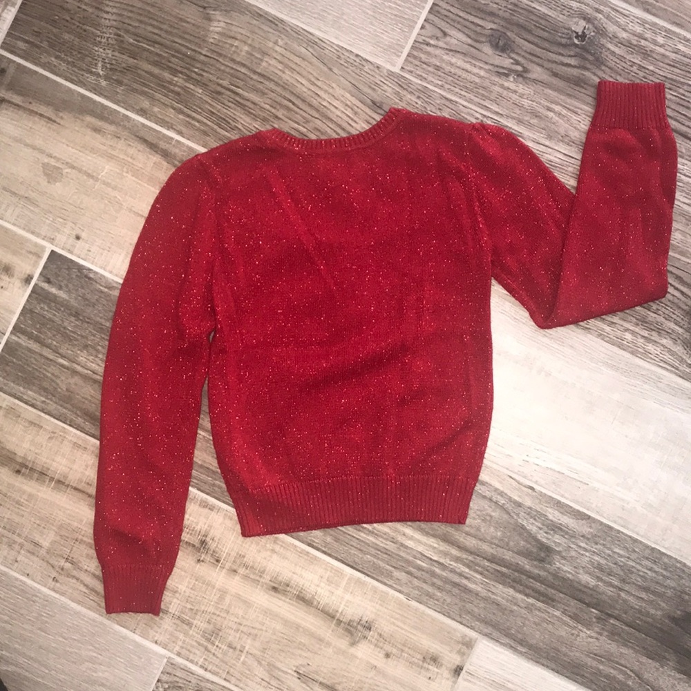 Beautiful Children’s Place Red Sweater! Sparkly! - Picture 4 of 4